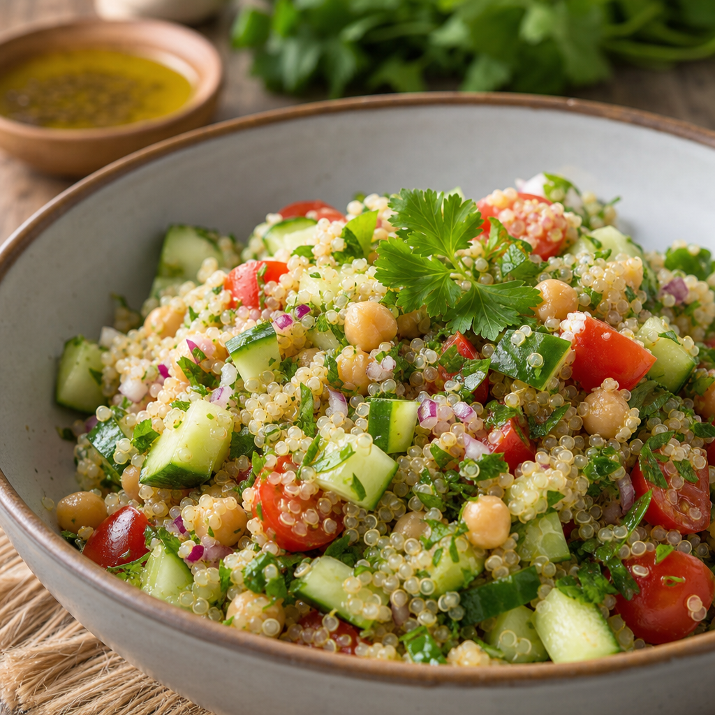 Salada de Quinoa Receita Facil e Nutritiva para o Dia a Dia