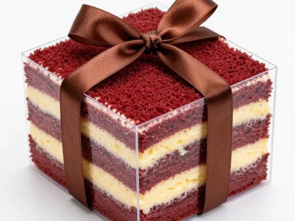 Delicioso Bolo de Chocolate com Laço – Sobremesa de Confeitaria