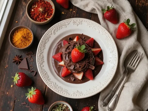 Copo da felicidade de Chocolate com Morango