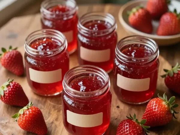 Receita Simples e Doce de Geleia de Morango