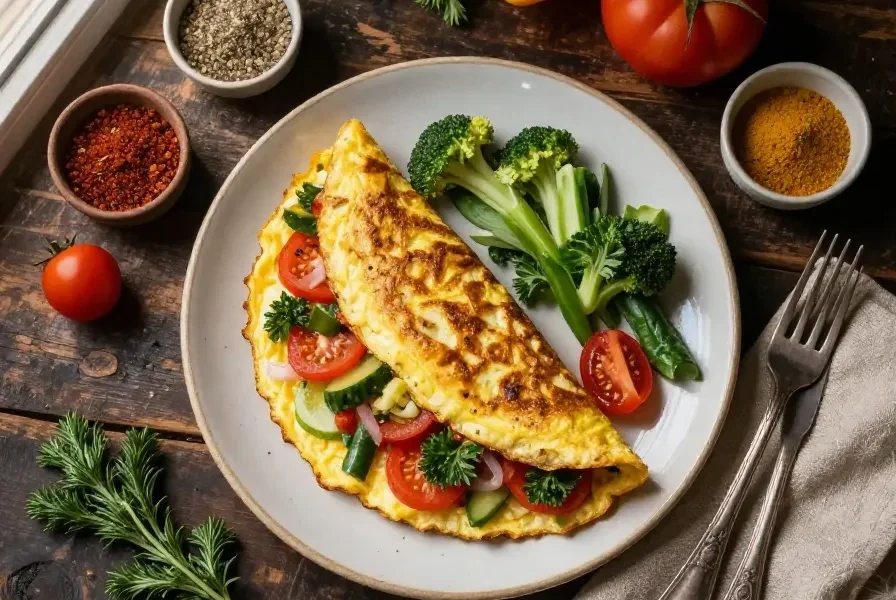 Omelete recheado fit em 5 minutos 🍳 (receita rápida)